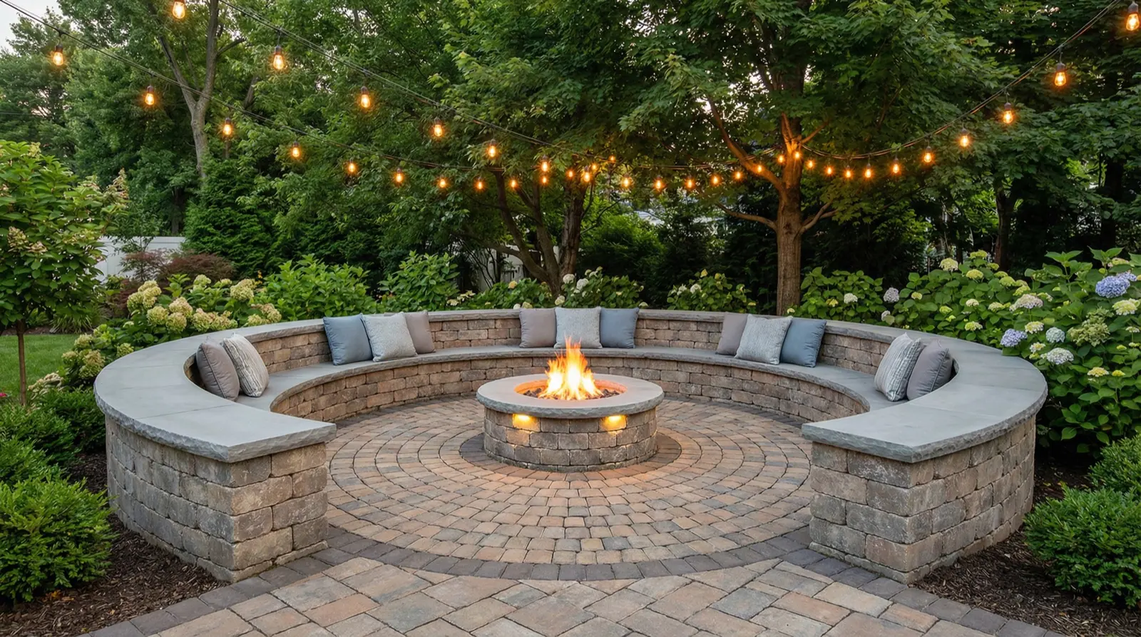 Curved Seating Wall